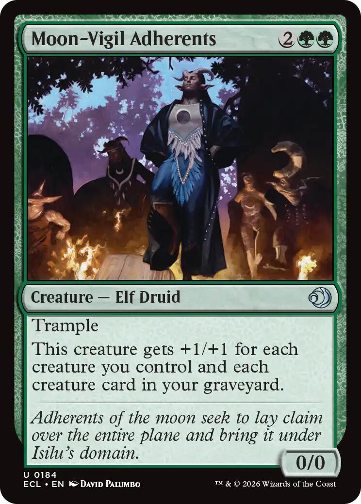Moon-Vigil Adherents – Lorwyn Eclipsed (Magic: The Gathering)