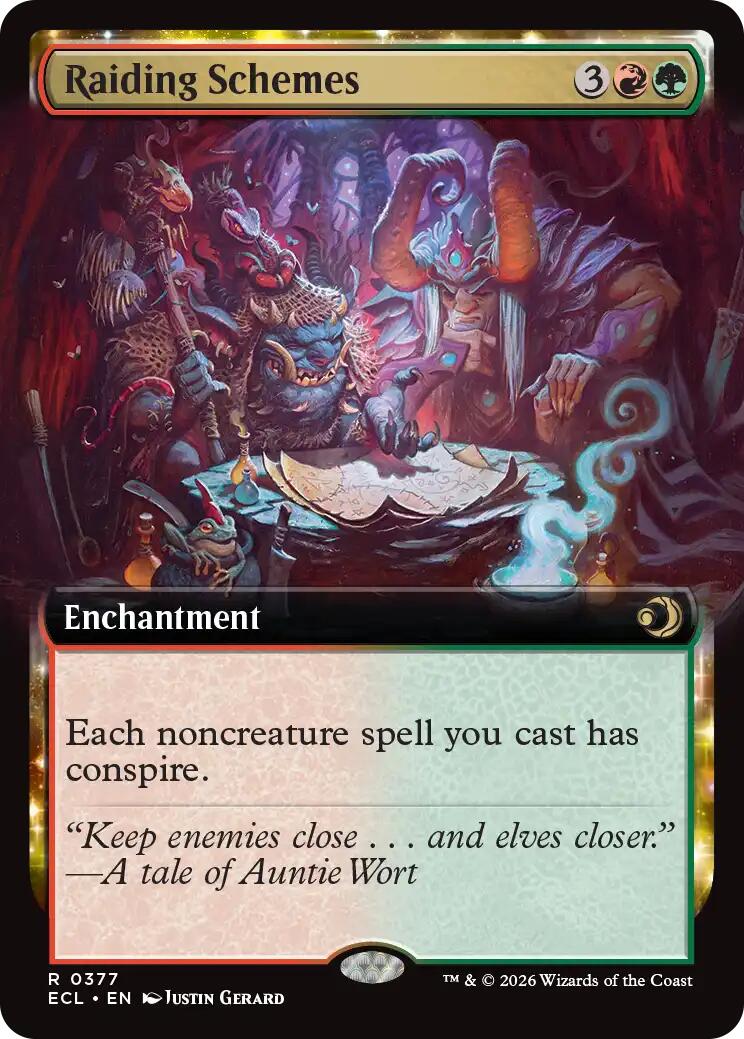Raiding Schemes (Extended Art) – Lorwyn Eclipsed (Magic: The Gathering)