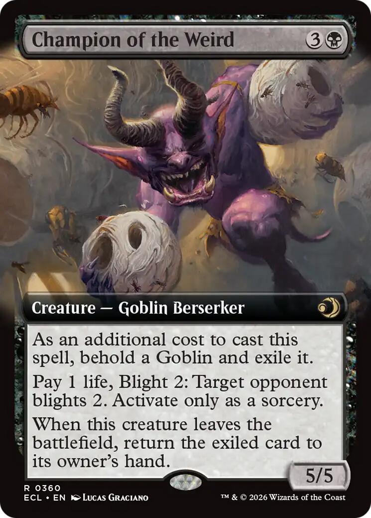 Champion of the Weird (Extended Art) – Lorwyn Eclipsed (Magic: The Gathering)