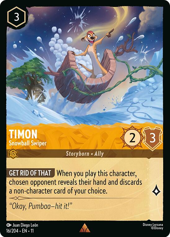 Timon - Snowball Swiper – Winterspell (Disney Lorcana)