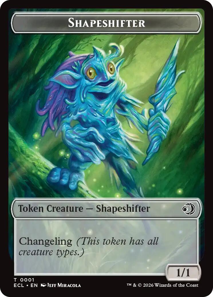 Shapeshifter // Merfolk Double-Sided Token – Lorwyn Eclipsed (Magic: The Gathering)