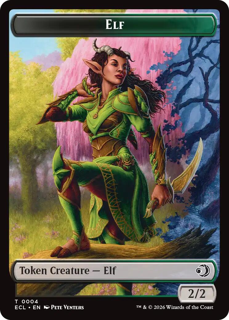 Elf // Treasure Double-Sided Token – Lorwyn Eclipsed (Magic: The Gathering)