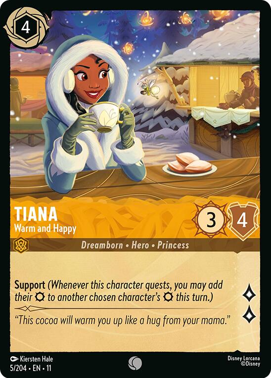 Tiana - Warm and Happy – Winterspell (Disney Lorcana)