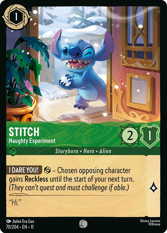 Stitch - Naughty Experiment – Winterspell (Disney Lorcana)