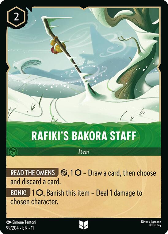 Rafiki's Bakora Staff – Winterspell (Disney Lorcana)