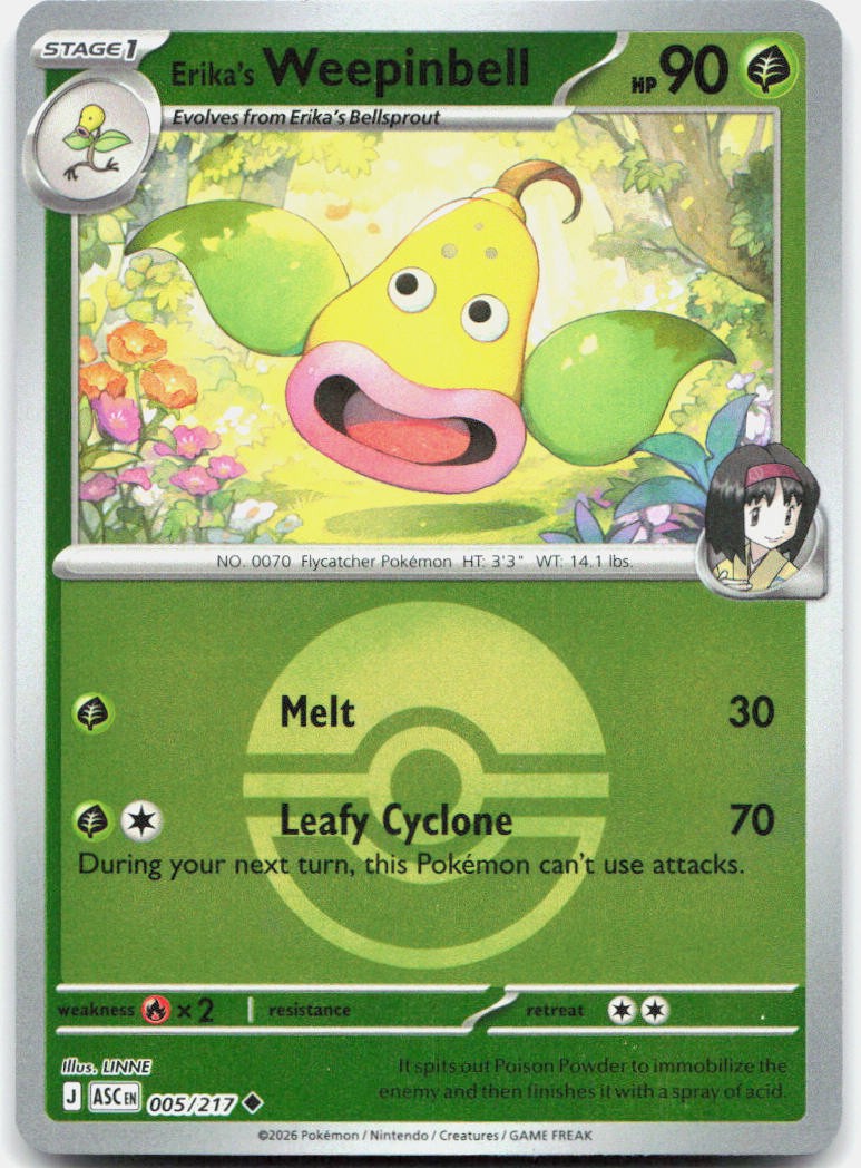 Erika's Weepinbell (Poke Ball) – ME: Ascended Heroes (Pokemon)