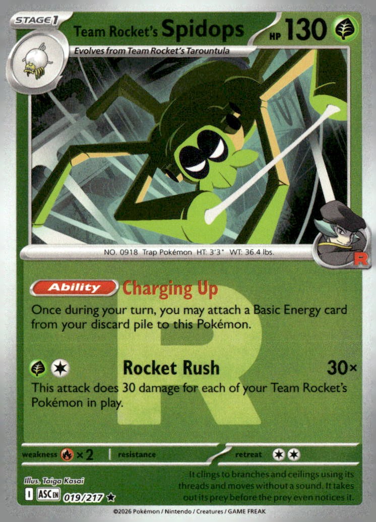 Team Rocket's Spidops (Team Rocket) – ME: Ascended Heroes (Pokemon)