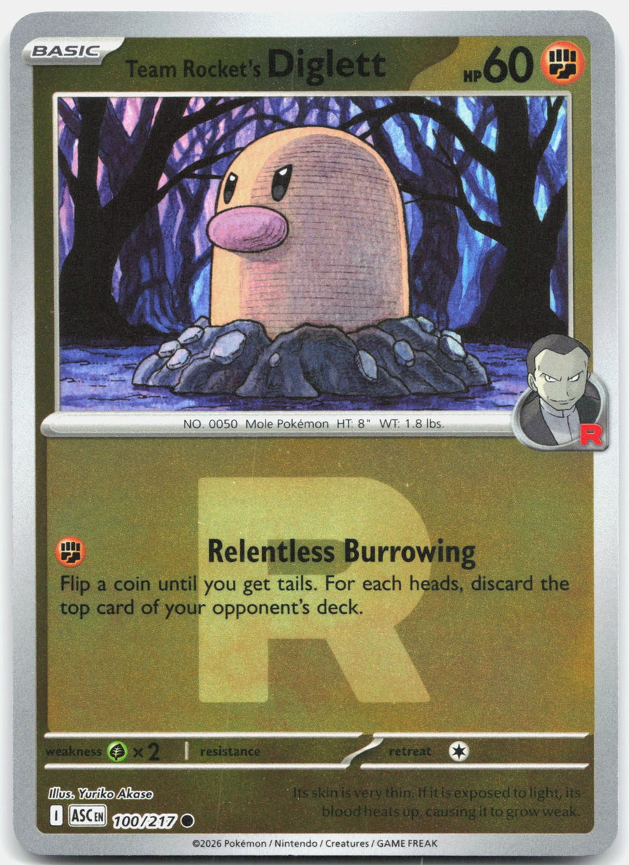 Team Rocket's Diglett (Team Rocket) – ME: Ascended Heroes (Pokemon)