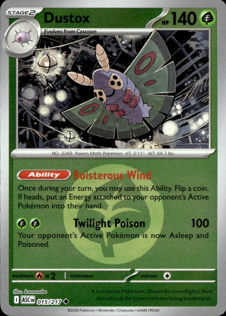 Dustox - 015/217 (Energy Symbol Pattern) – ME: Ascended Heroes (Pokemon)