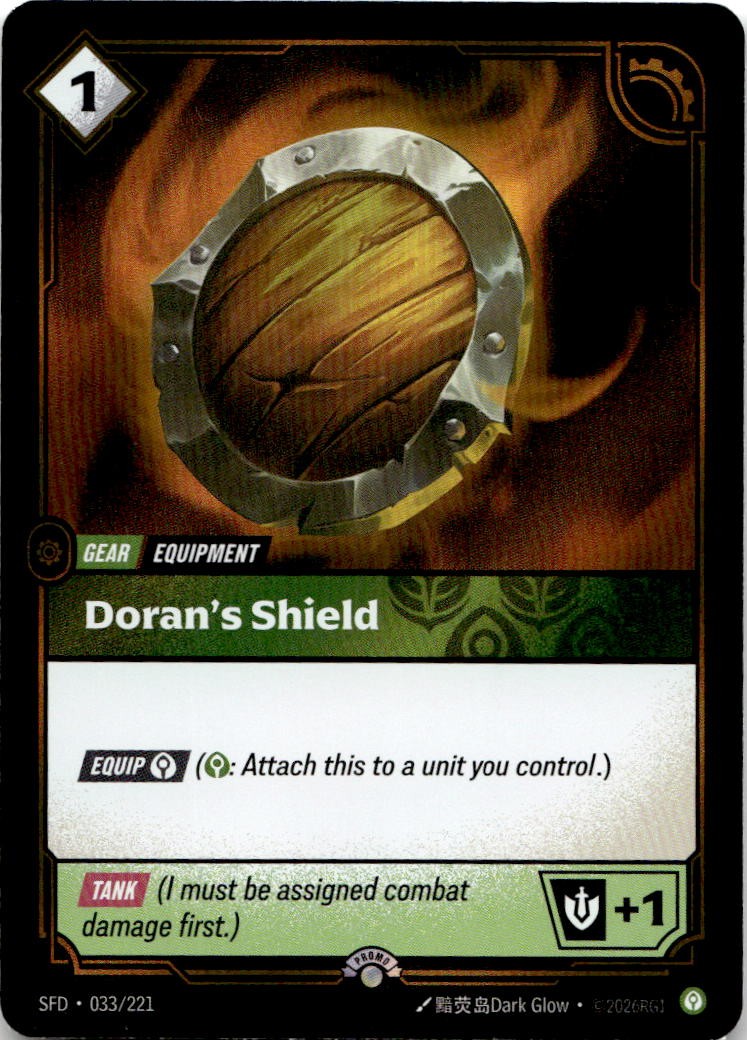 Doran's Shield – Riftbound Organized Play Promotional Cards (Riftbound: League of Legends Trading Card Game)