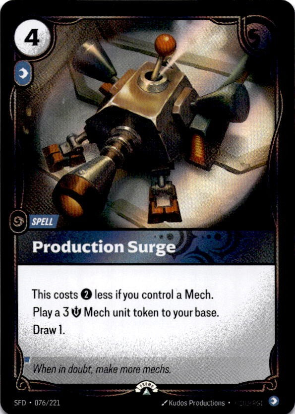 Production Surge – Riftbound Organized Play Promotional Cards (Riftbound: League of Legends Trading Card Game)