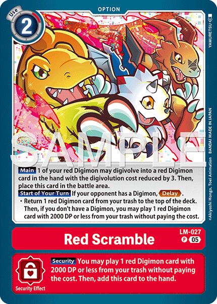 Red Scramble (Reprint) – Advanced Booster Digimon Generation (Digimon Card Game)