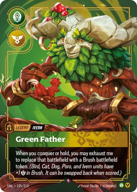 Ivern, Green Father – Unleashed (Riftbound: League of Legends Trading Card Game)