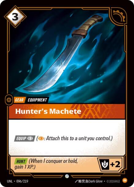 Hunter's Machete – Unleashed (Riftbound: League of Legends Trading Card Game)