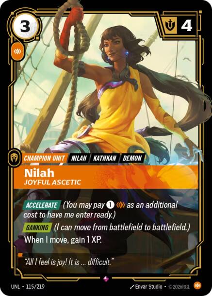Nilah, Joyful Ascetic – Unleashed (Riftbound: League of Legends Trading Card Game)