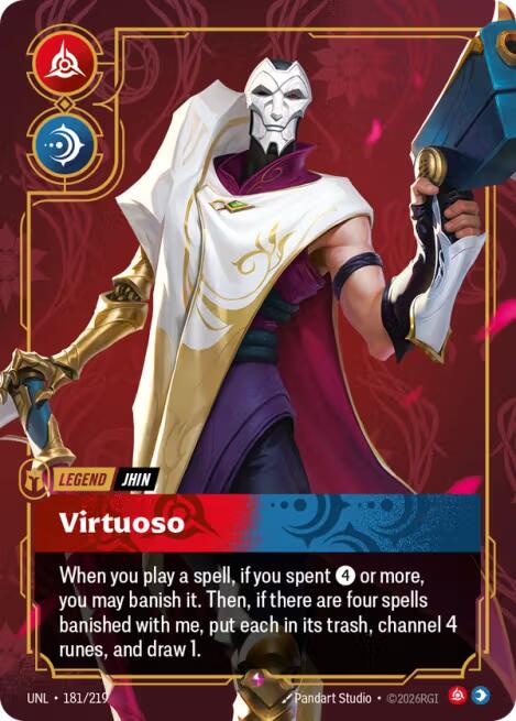 Jhin, Virtuoso – Unleashed (Riftbound: League of Legends Trading Card Game)