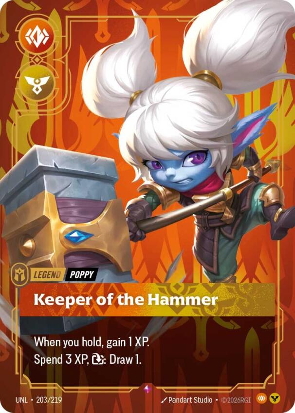 Poppy, Keeper of the Hammer – Unleashed (Riftbound: League of Legends Trading Card Game)