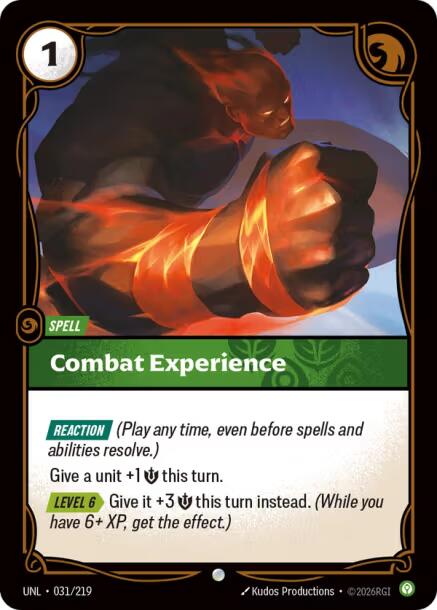 Combat Experience – Unleashed (Riftbound: League of Legends Trading Card Game)