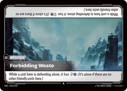 Forbidding Waste – Unleashed (Riftbound: League of Legends Trading Card Game)