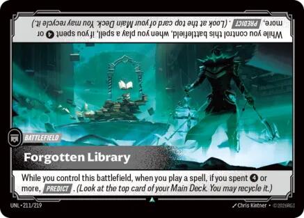 Forgotten Library – Unleashed (Riftbound: League of Legends Trading Card Game)