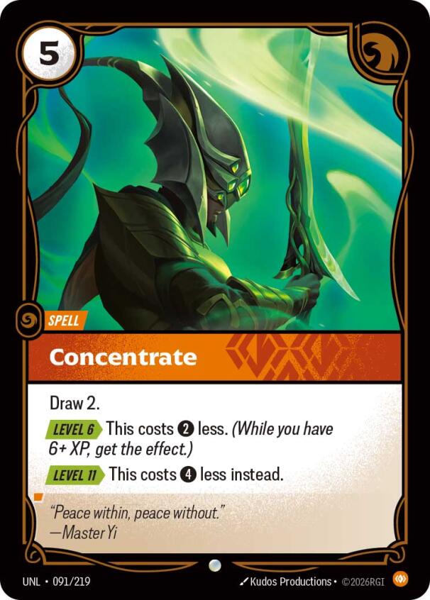 Concentrate – Unleashed (Riftbound: League of Legends Trading Card Game)