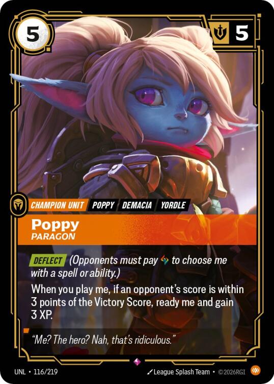 Poppy, Paragon – Unleashed (Riftbound: League of Legends Trading Card Game)