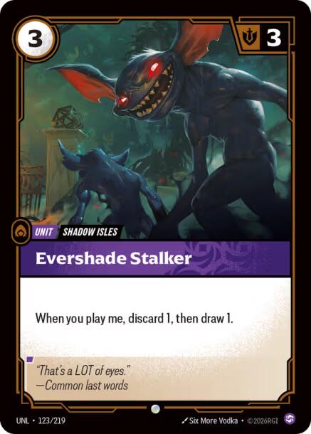 Evershade Stalker – Unleashed (Riftbound: League of Legends Trading Card Game)