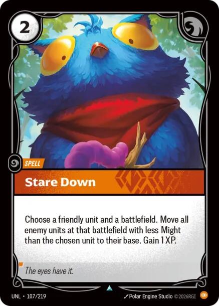 Stare Down – Unleashed (Riftbound: League of Legends Trading Card Game)