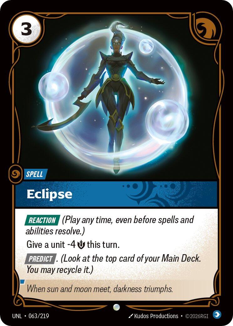 Eclipse – Unleashed (Riftbound: League of Legends Trading Card Game)