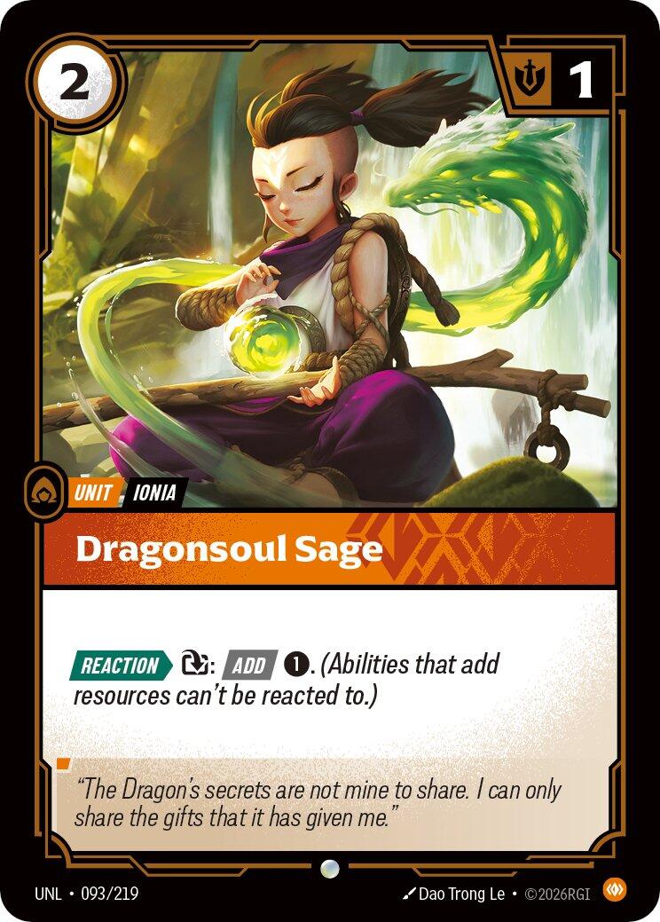 Dragonsoul Sage – Unleashed (Riftbound: League of Legends Trading Card Game)