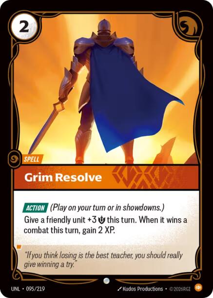 Grim Resolve – Unleashed (Riftbound: League of Legends Trading Card Game)