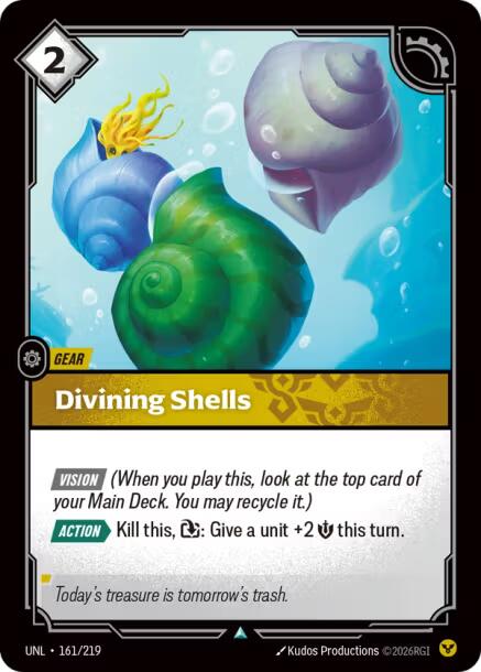 Divining Shells – Unleashed (Riftbound: League of Legends Trading Card Game)