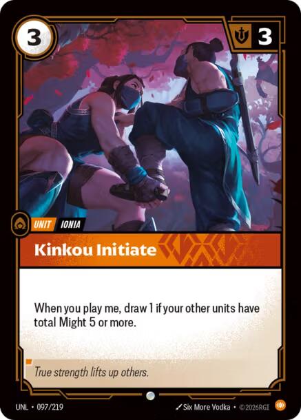 Kinkou Initiate – Unleashed (Riftbound: League of Legends Trading Card Game)