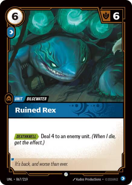 Ruined Rex – Unleashed (Riftbound: League of Legends Trading Card Game)