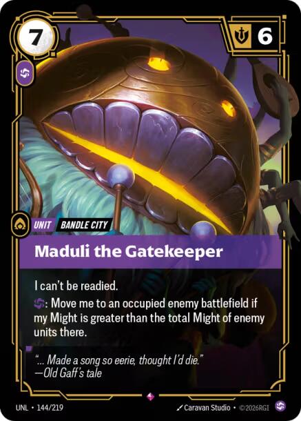 Maduli the Gatekeeper – Unleashed (Riftbound: League of Legends Trading Card Game)