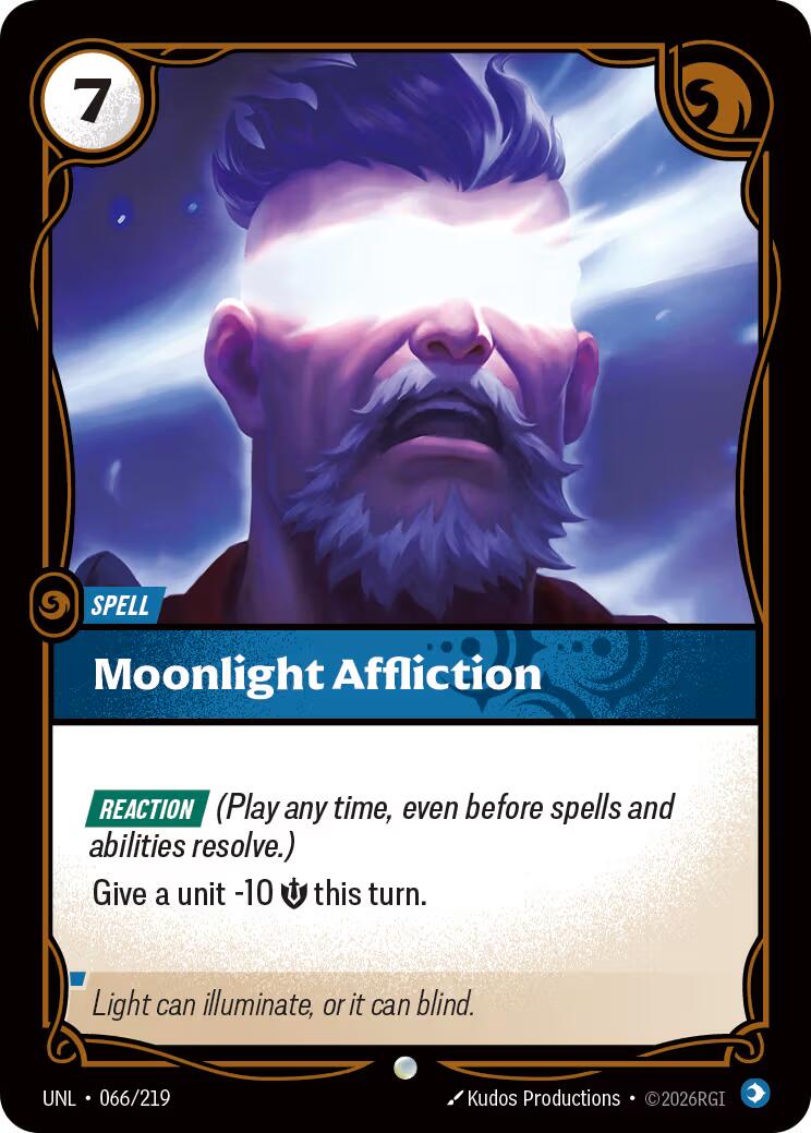 Moonlight Affliction – Unleashed (Riftbound: League of Legends Trading Card Game)