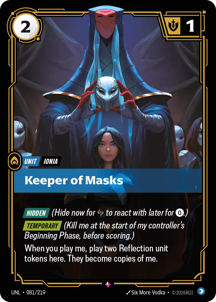 Keeper of Masks – Unleashed (Riftbound: League of Legends Trading Card Game)