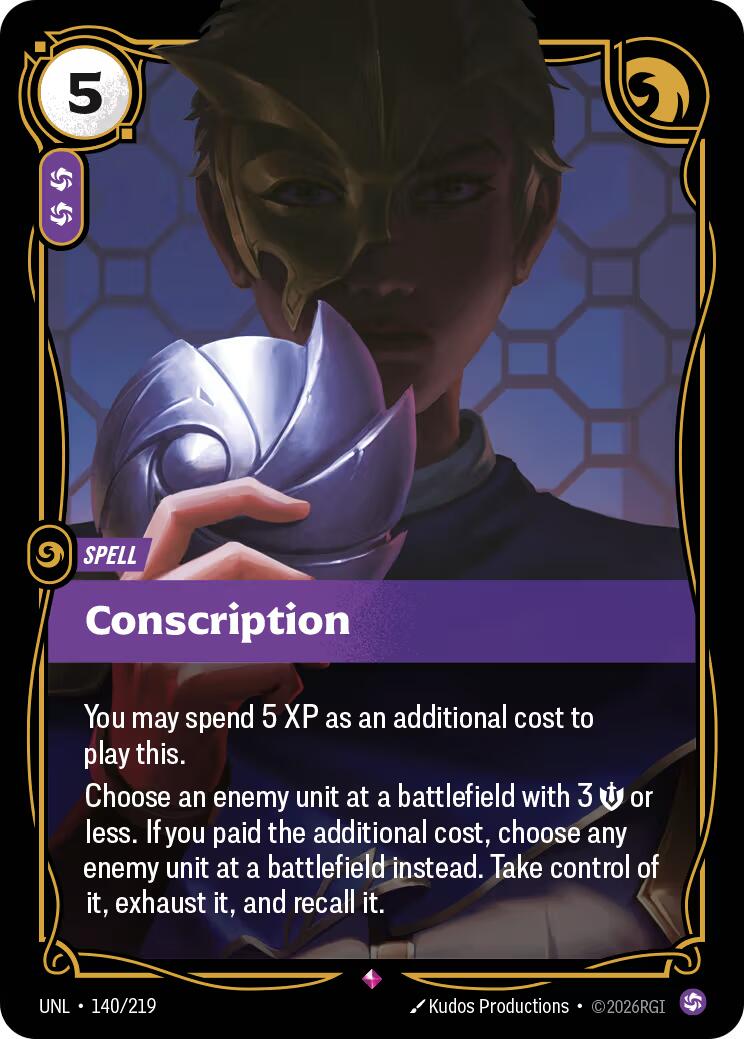 Conscription – Unleashed (Riftbound: League of Legends Trading Card Game)