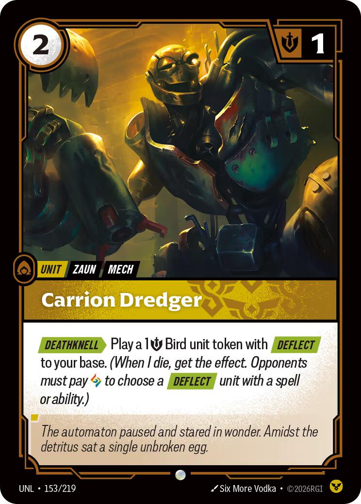 Carrion Dredger – Unleashed (Riftbound: League of Legends Trading Card Game)