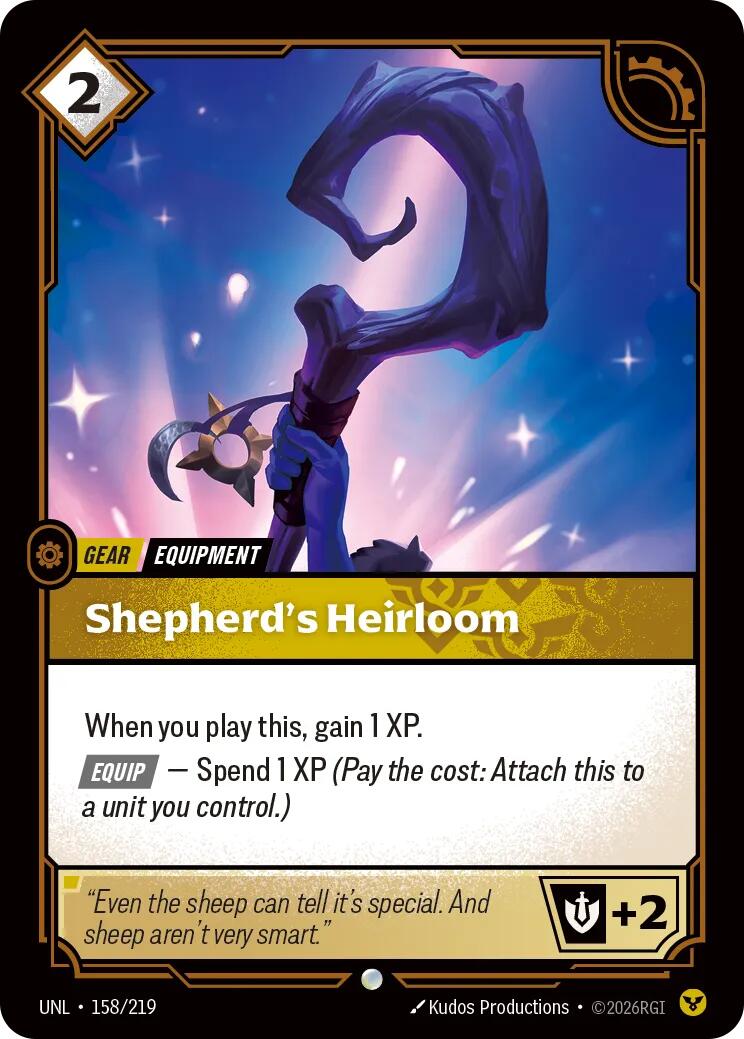 Shepherd's Heirloom – Unleashed (Riftbound: League of Legends Trading Card Game)