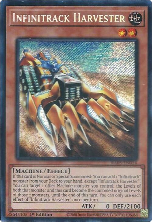 Infinitrack Harvester (Secret Rare) – Rarity Collection 5 (YuGiOh)