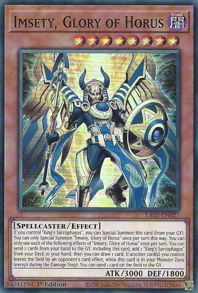 Imsety, Glory of Horus – Rarity Collection 5 (YuGiOh)