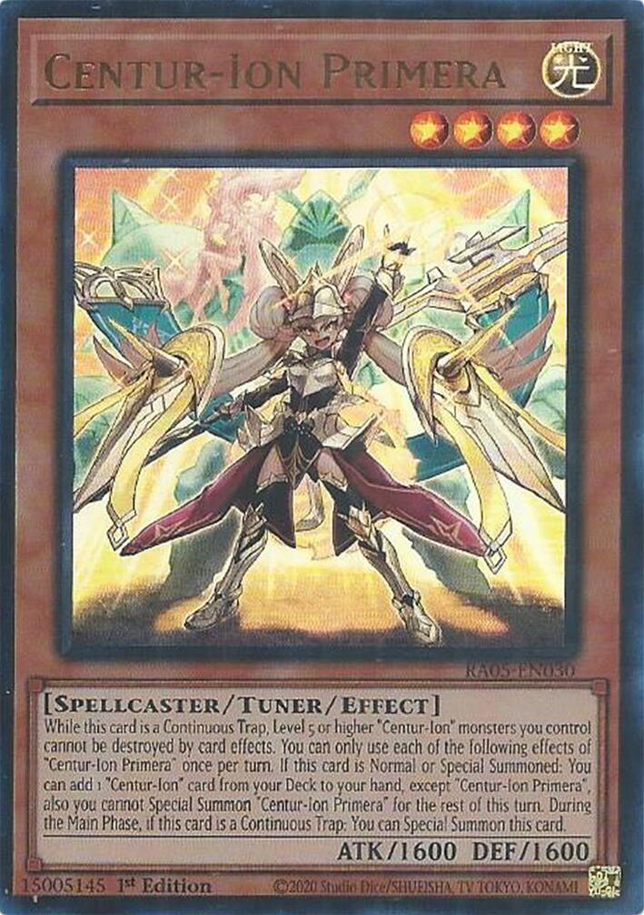 Centur-Ion Primera (Ultra Rare) – Rarity Collection 5 (YuGiOh)