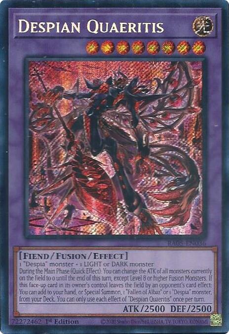 Despian Quaeritis (Secret Rare) – Rarity Collection 5 (YuGiOh)