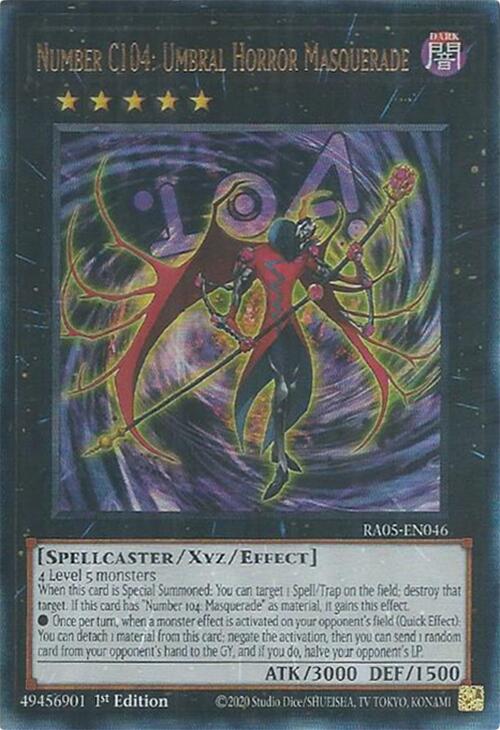 Number C104: Umbral Horror Masquerade (PUR) – Rarity Collection 5 (YuGiOh)