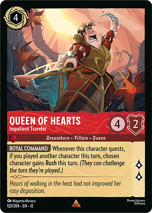 Queen of Hearts - Impatient Traveler – Wilds Unknown (Disney Lorcana)