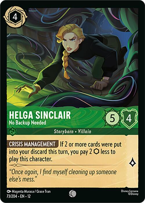 Helga Sinclair - No Backup Needed – Wilds Unknown (Disney Lorcana)