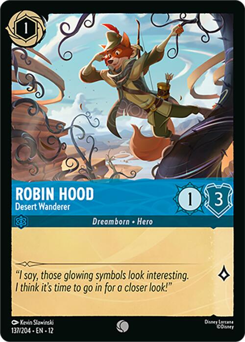 Robin Hood - Desert Wanderer – Wilds Unknown (Disney Lorcana)