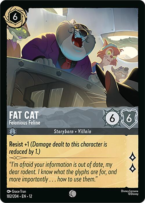 Fat Cat - Felonious Feline – Wilds Unknown (Disney Lorcana)