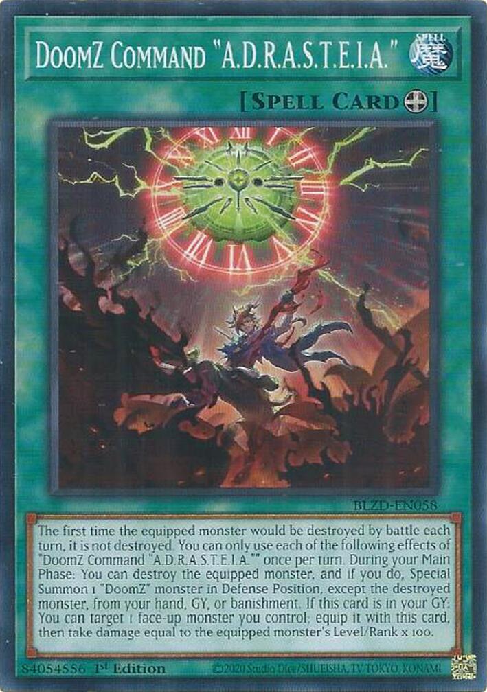 DoomZ Command "A.D.R.A.S.T.E.I.A." – Blazing Dominion (YuGiOh)
